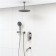 The shower system wasserkraft a175868, built -in, tropical shower, shower, chromium