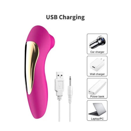 Seeing the vacuum-wavy stimulator of the Joyhyper clitoris, 10 vibrations, pink