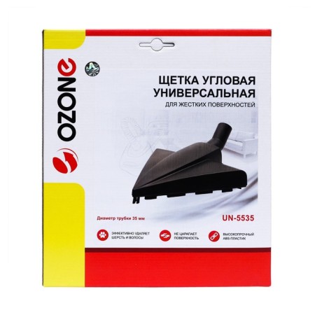Ozone corner brush for hard surfaces, under a 35 mm un-5535 pipe