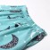 Female homemade set (T -shirt/pants), white/turquoise color, size 60