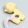 Premium Chewing Piramium toy "lamb", 9.4 x 6.4 x 3.2 cm, yellow