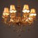 Palermo chandelier 8he14 25W cognac 72x72x60-90 cm Bayerlux