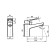 MILARDOC ATLSB00M01 shell mixer, pour 117 mm, chrome