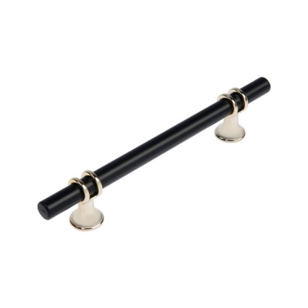 Cappio bracket handle, m/o 128 mm, d = 12 mm, plastic, gold/black color-1