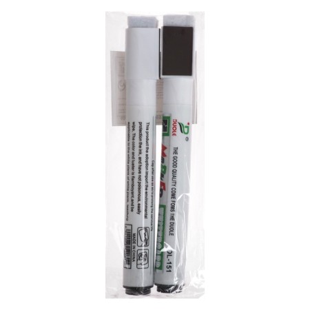 Marker for magnetic marker board, round tip, 3 mm, black, with a sponge, with a magnet-3