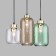 Suspended lamp with marco, 60W, E27, 36x36 cm