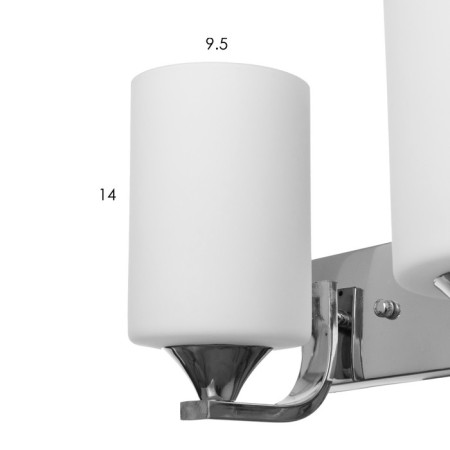 Bra 2490/2cr E27 40W chrome 30x20 cm-3