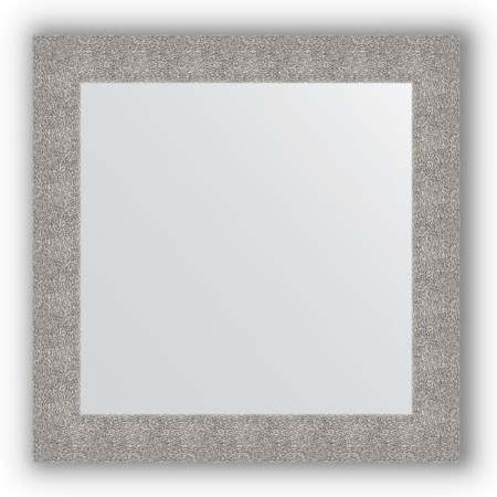 Mirror in the baguette frame - silver coinage 90 mm, 80 x 80 cm, evoForm