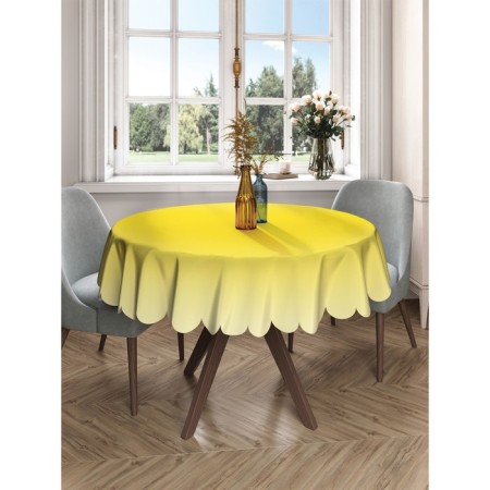 The tablecloth “Yellow overflow”, round, Saten, d = 150 cm-2