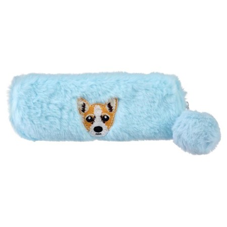 School Penal on the zipper "Muzzle", (with a bomb, fur), mix-6