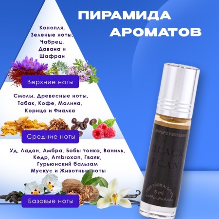 Oil perfumes men's Black Afgane, 6 ml-1