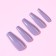 Patching nails, 24 pcs, ballerina shape, lilac color