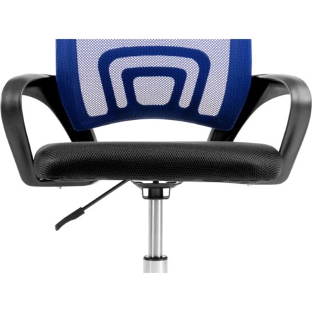 Computer chair Turin plastic/fabric, black/blue mesh 60x55x82 cm-8