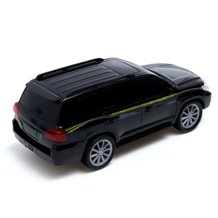 Radio -controlled jeep "Cruiser", 1:16, light, works from batteries, black color-2