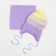 Kit (hat and snood) for the girl, lilac/yellow color, size 47-50 cm