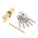 The cylinder mechanism standard Max, 60 mm (30x30), 5 keys, key/key, matte gold