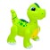 Robot Dinosaur "Smart pet" Zhory, programmable, on the control panel, interactive: sound, light, batteries, in Russian