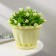 Pot for flowers with the Podon "Noble", 2 l, d = 18 cm, yellow color