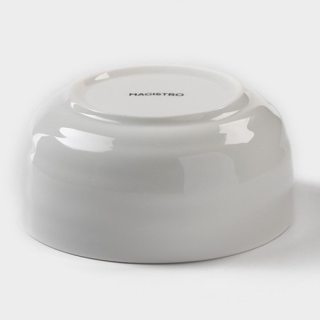 Porcelain salad Magistro "Elegy", 500 ml, d = 12.5 cm, white color-2
