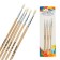 Koz's hand set, 5 pieces (No. 1, 2, 3, 4, 5), round, with wooden handles, in a blister