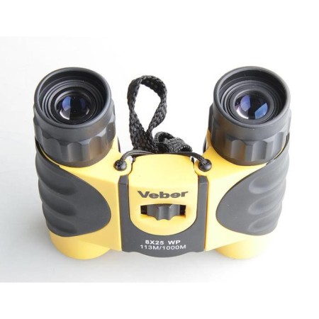 Veber binoculars, 8 × 25 wp, black/yellow color-2