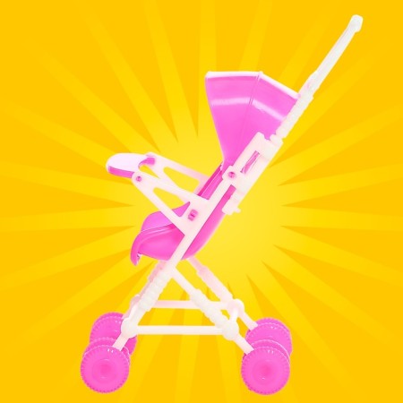 Baby doll "Alina" with a stroller, color mix-7