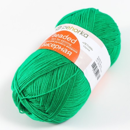 Yarn "Bead" 100% acrylic 450m/100g (480-yard. Zelen)-2