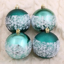 Set of balls plastic D-8 cm, 6 pcs 