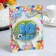 Candle for cake Tigor Cloud "Jubilee" Blue "10", 6.5 cm