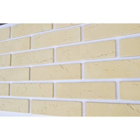 Gypsum tile "Classic" 1 sq.m. (66pcs in the set) beige, 220x55 mm
