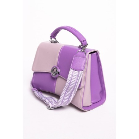 Women's bag, eco -leather, ludor purple, 24x9x17 cm-1