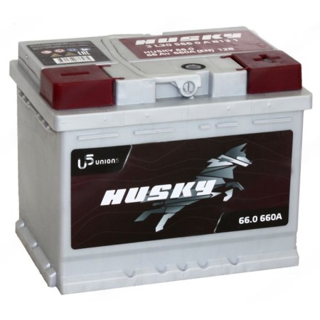 Battery Husky 66 Ah, 6st-66.0, reverse polarity