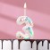 Candle in the cake on the skewer "Air number. Birthday!", Number 3