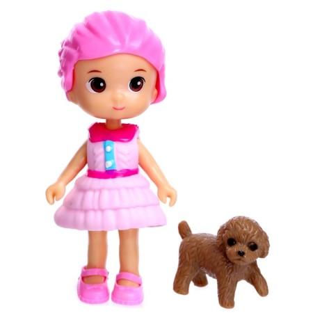 Baby doll "Lilian" with a pet, mix-5