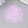 Glass 8/0 "Marshmallow. Matte. Cyclomen" 10 g