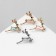 Brooch "Deer" graceful, color mix (indivisible FAS. 12pcs, price per pcs)