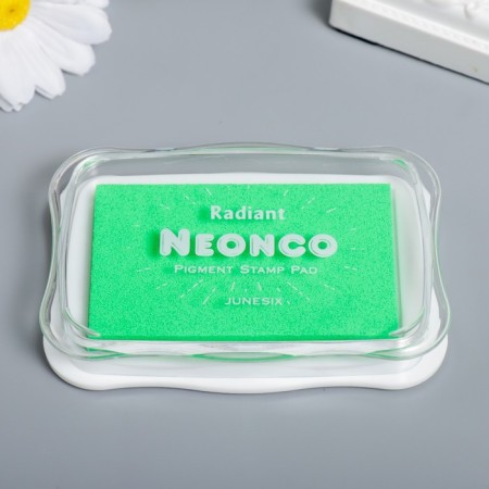 Stamping cushion neon "green" 1.9x6.7x10 cm