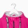 Jacket (windbreaker) on a fleece for a girl, raspberry color, height 110-116 cm