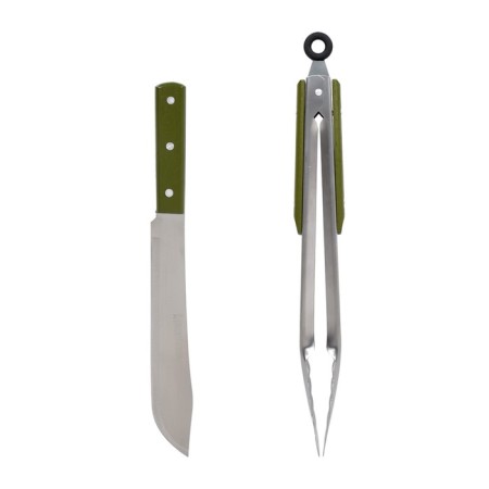 Boyscout barbecue set, tongs, knife-1