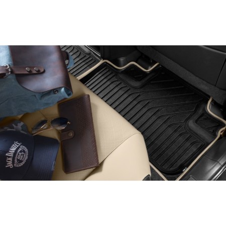 Kvesta 3D rugs in the cabin for Toyota LC 200, 2015-2021, 5 pcs, black, gray-3