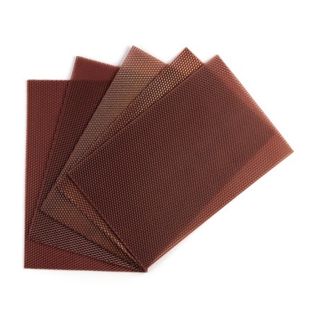 Wax for the manufacture of candles, brown, 1 kg, 12 sheets, 39x26 cm-1