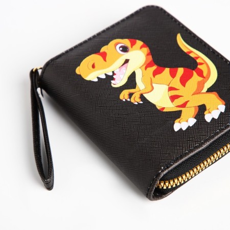 Children's wallet with lightning, black color-2