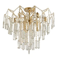Crystal Crystal Economic light 15551/9CPGD+CL, 9x60W, E27, 56x60x60 cm, gold color