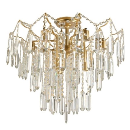 Crystal Crystal Economic light 15551/9CPGD+CL, 9x60W, E27, 56x60x60 cm, gold color