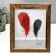 Photo frame plastic 20x25 cm "Chocolate leaves, golden double frame" 29.7x25 cm