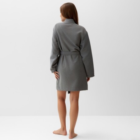 Women's bathrobe, col. Gray, rr 50-52, 100% polyester, 300 g/m2-3