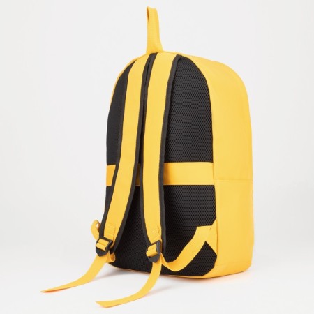 Youth backpack from lightning textiles, external pocket, handbag, yellow color-2