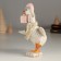 Souvenir Polystone "Goose in a scarf and hat with a gift" 10x9.5x16 cm