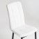 Chair "Quadro", black metal/aero white