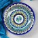 The plate of the Rishtan ceramics "Patterns", blue, deep, mix, 20 cm